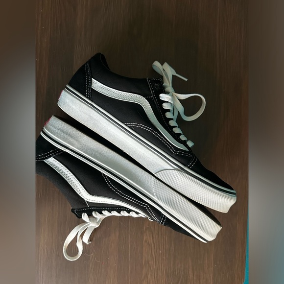 Vans Old Skool Classic Shoe Black Suede Canvas W/8.5 M/7 - Picture 5 of 8